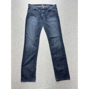 7 For All Mankind Women's Skinny Jeans - Dark Blue